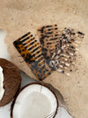 Acetate Hair Comb - Rectangle - Leopard