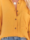 Oahu Crinkle Shirt - 100% Cotton - Mustard - S,M,L,XL,2XL