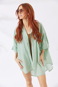 Noosa Shirt - Sage Green