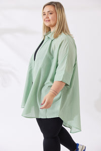 Noosa Shirt - Sage Green - S/M - L/XL