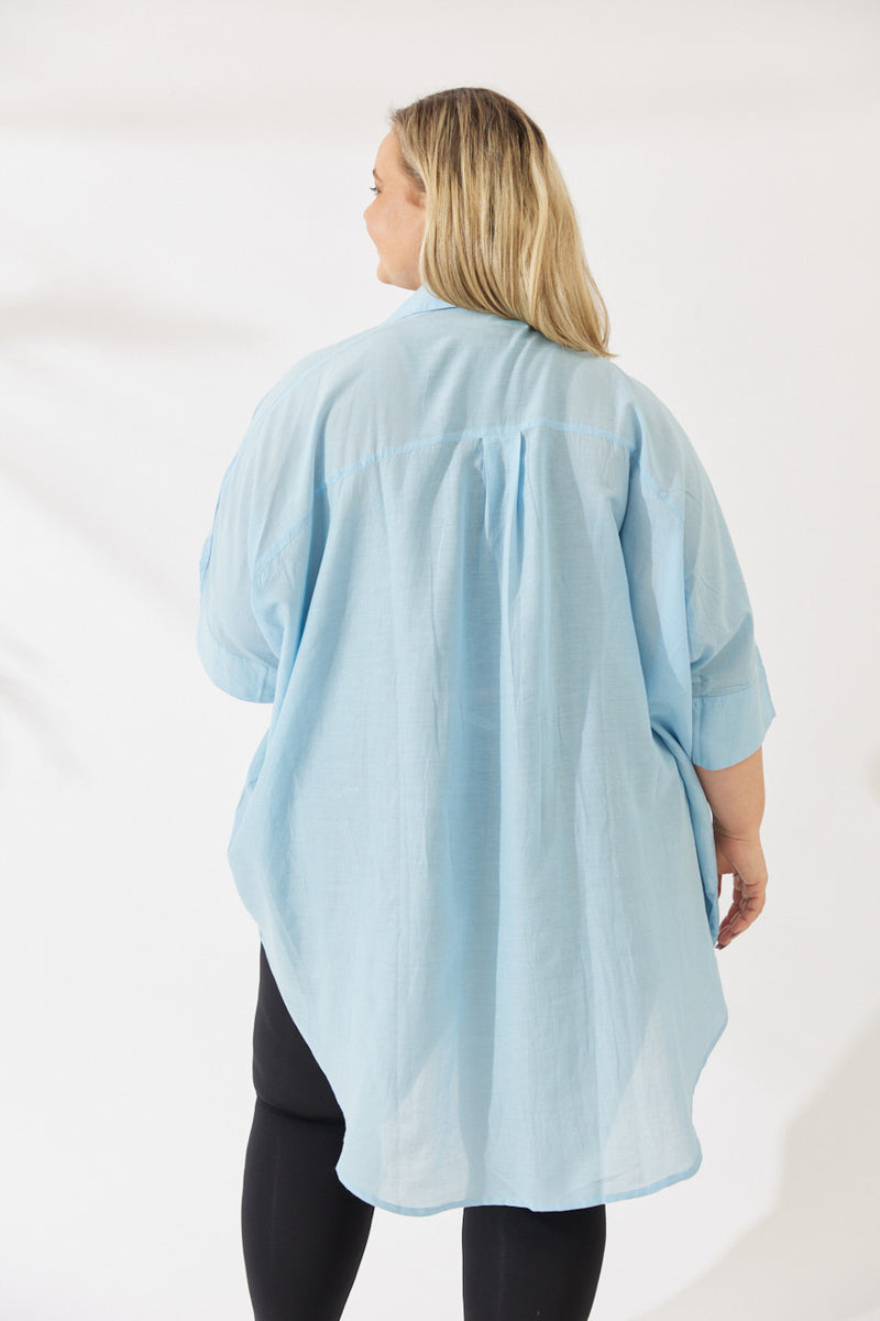 Noosa Shirt - Light Blue - S/M - L/XL