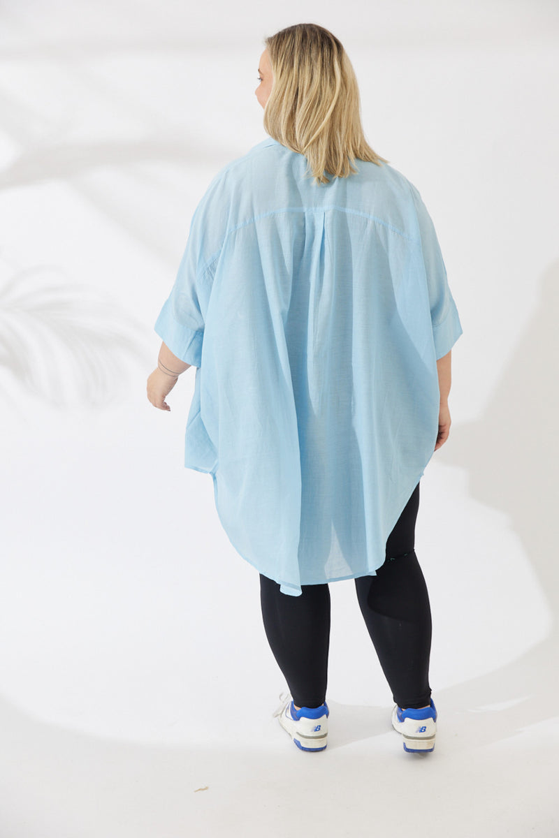 Noosa Shirt - Light Blue - S/M - L/XL