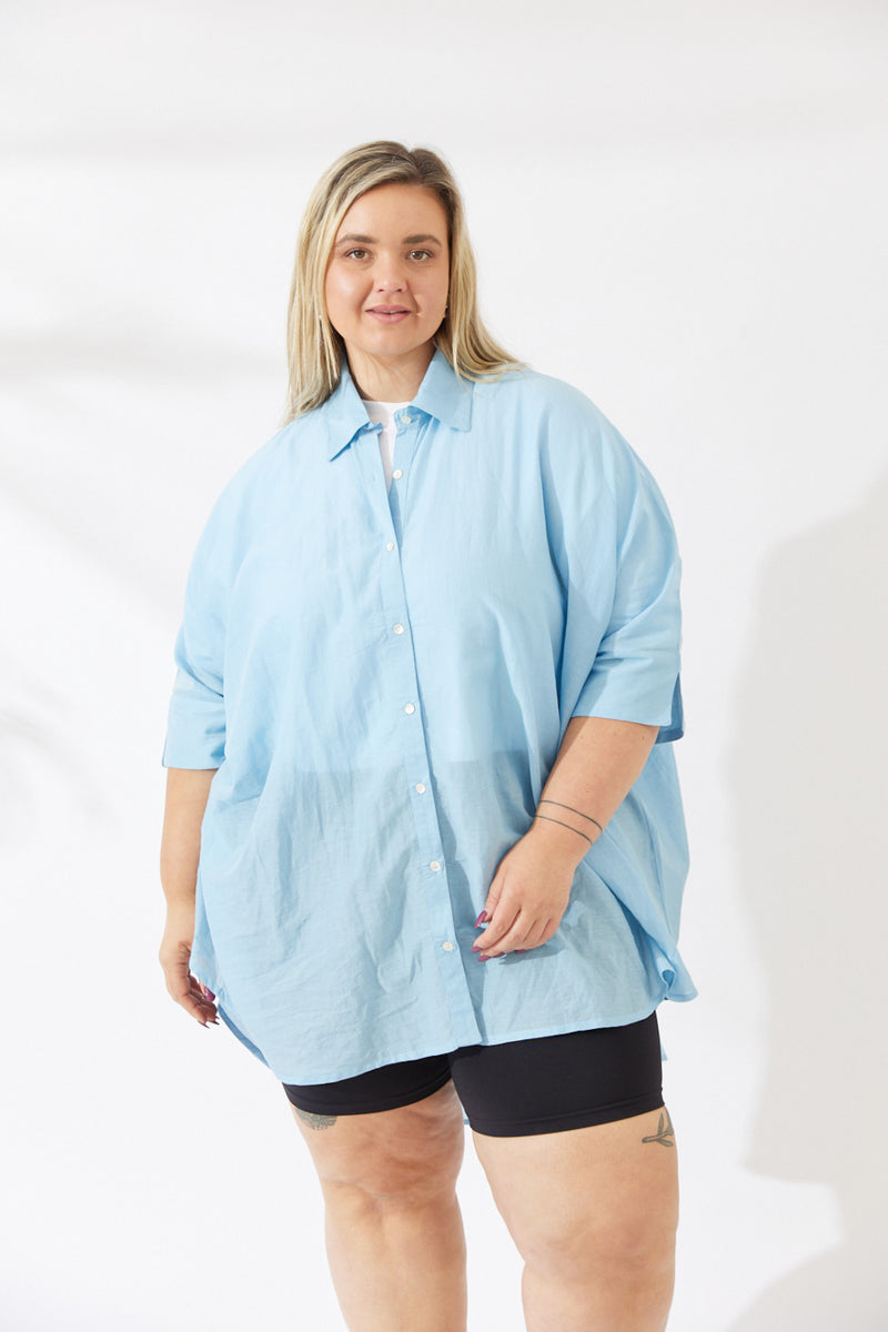 Noosa Shirt - Light Blue - S/M - L/XL