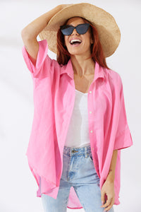 Noosa Shirt - Pink - S/M - L/XL