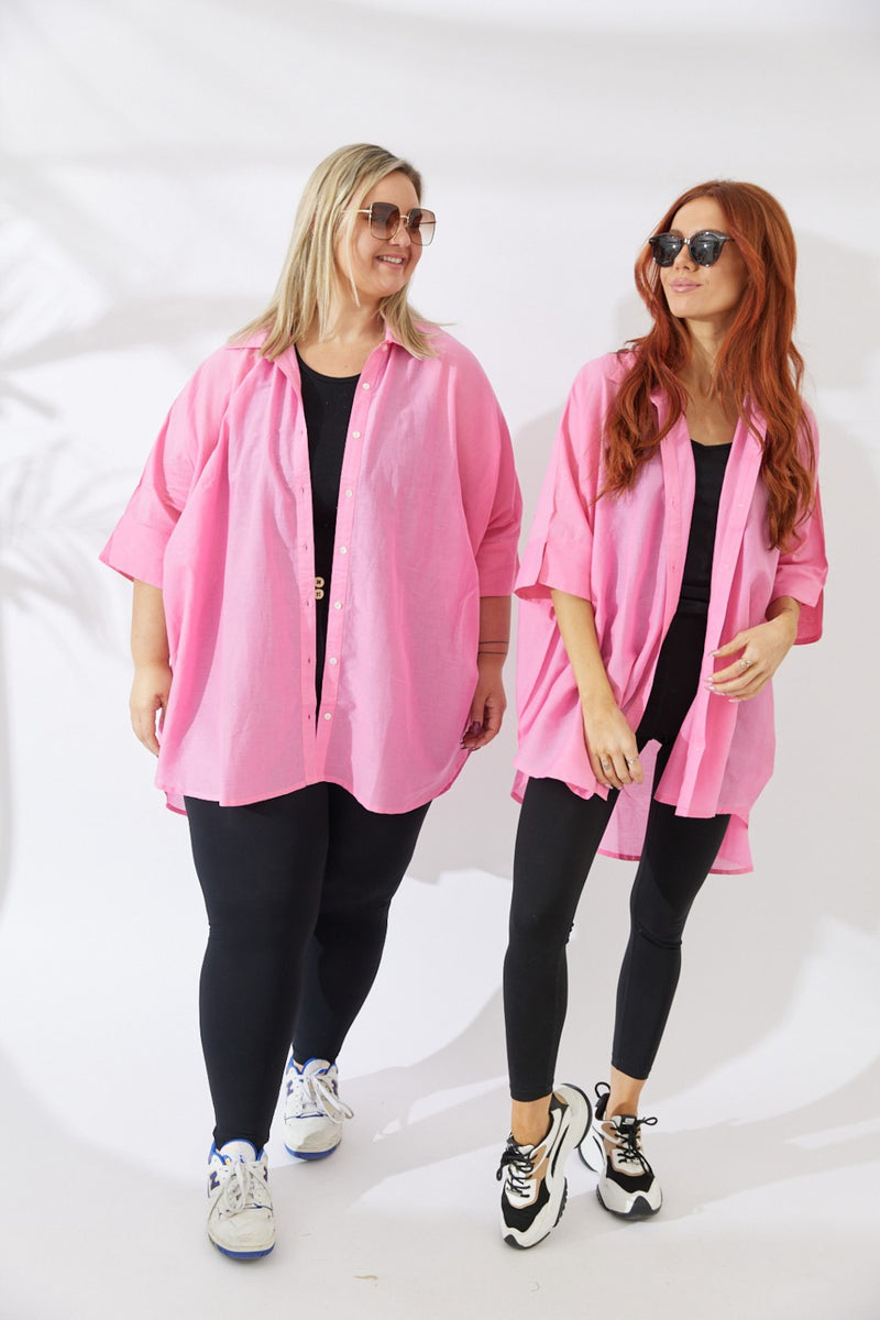 Noosa Shirt - Pink - S/M - L/XL