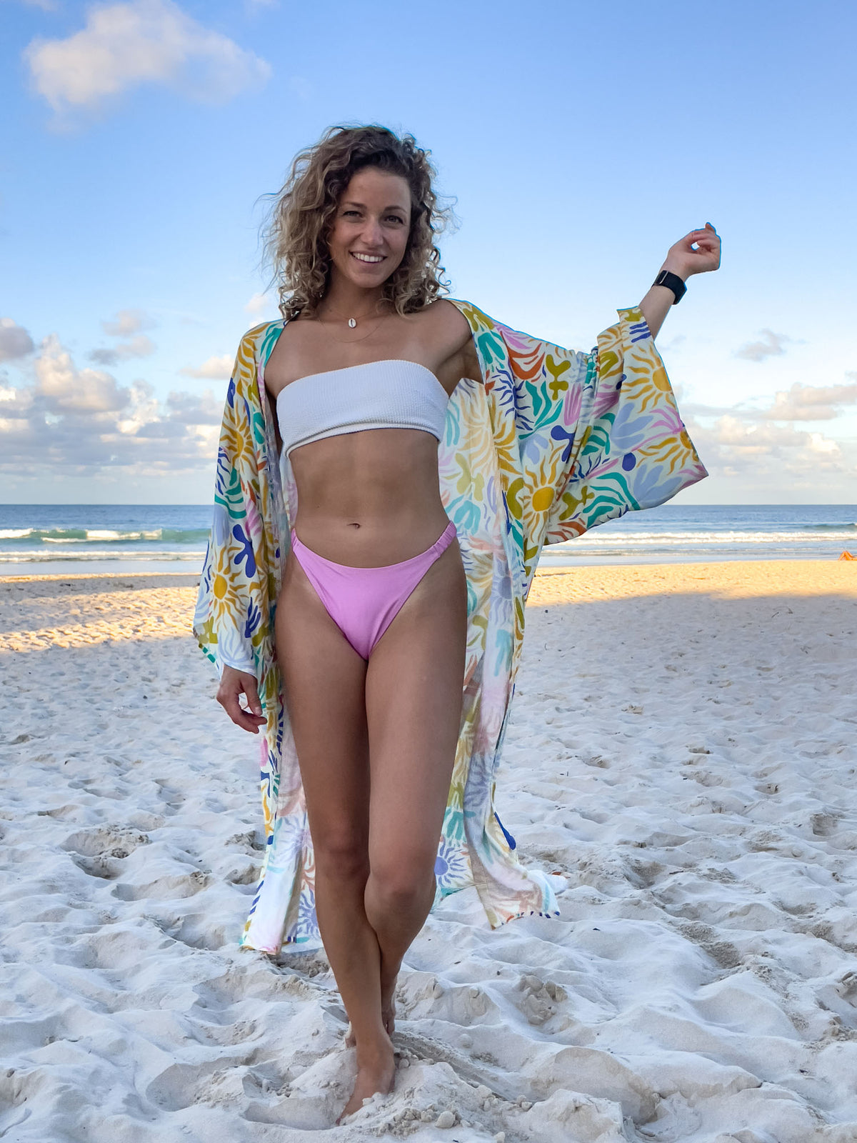 Ayla Maxi Kimono - Sunset Palms - Pack