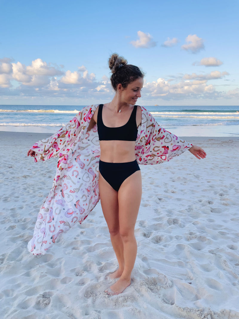 Ayla Maxi Kimono - Rodeo Romance