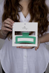 Claw Clip -- Jumbo Elongated Rectangle - Green