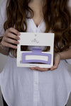 Claw Clip -- Jumbo Elongated Rectangle - Purple
