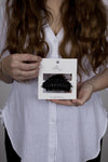 Claw Clip -- Leaf - Black