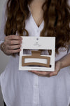 Claw Clip -- Jumbo Elongated Rectangle - Coffee