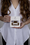 Claw Clip -- Elongated Rectangle - Coffee