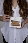Claw Clip -- Leaf - Medium - Almond