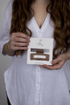 Claw Clip -- Elongated Rectangle - Espresso