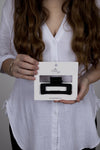 Claw Clip -- Medium Elongated Rectangle - Black