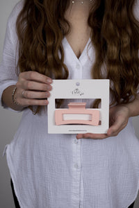 Claw Clip -- Medium Elongated Rectangle - Strawberry Shortcake