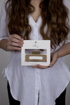 Claw Clip -- Medium Elongated Rectangle - Beige