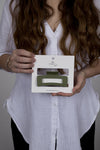Claw Clip -- Medium Elongated Rectangle - Sage Green