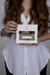 Claw Clip -- Medium Elongated Rectangle - Almond