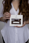 Claw Clip -- Medium Elongated Rectangle - Chocolate