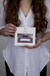 Claw Clip -- Medium Elongated Rectangle - Mauve