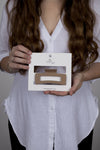 Claw Clip -- Medium Elongated Rectangle - Biscuit
