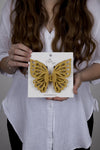 Claw Clip -- Jumbo Double Butterfly - Buttermilk