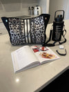 Motivational Drink Bottle + Crossbody Bag - 2 Litre - Black