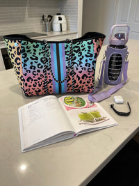 Motivational Drink Bottle + Crossbody Bag - 2 Litre - Purple