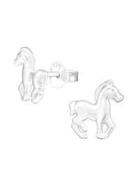 Silver Horse Stud Earrings