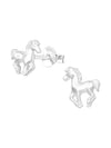 Silver Horse Stud Earrings