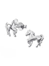 Silver Horse Stud Earrings