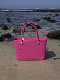 Aloha Vegan Tote Bag - Bubblegum Pink - Large