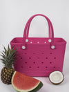 Aloha Vegan Tote Bag - Bubblegum Pink - Large