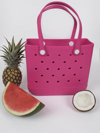 Aloha Vegan Tote Bag - Bubblegum Pink - Medium