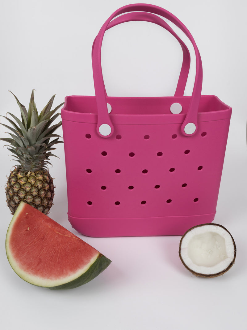 Aloha Vegan Tote Bag - Bubblegum Pink - Medium