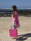 Aloha Vegan Tote Bag - Bubblegum Pink - Medium