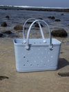 Aloha Vegan Tote Bag - Light Blue - Large
