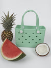 Aloha Vegan Tote Bag - Mint Green - Small