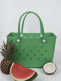 Aloha Vegan Tote Bag - Green - Large