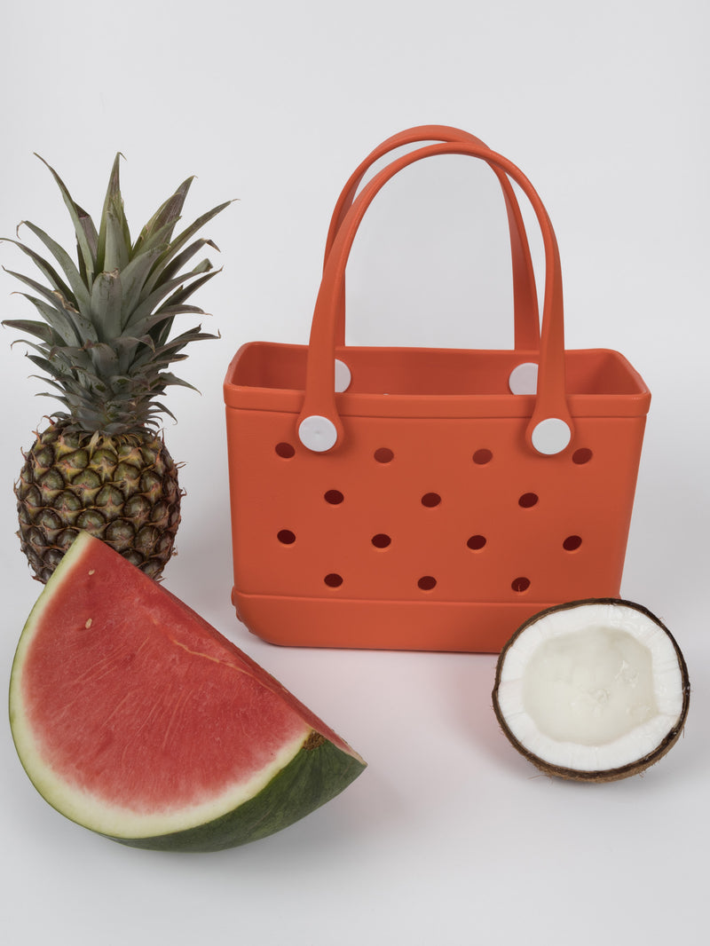 Aloha Vegan Tote Bag - Orange - Small