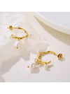 Waterproof 18K Gold Plated Stainless Steel Earrings - Irregular Freshwater Pearl Studs