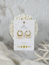 Waterproof 18K Gold Plated Stainless Steel Earrings - Pearl Tassel Huggies