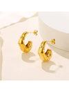 Waterproof 18K Gold Plated Stainless Steel Earrings - Chunky Hoop