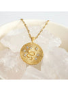 Waterproof 18K Gold Plated Stainless Steel Necklace - Sunburst Snake