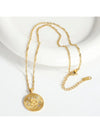 Waterproof 18K Gold Plated Stainless Steel Necklace - Sunburst Snake