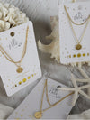 Waterproof 18K Gold Plated Stainless Steel Necklace - Dainty Double Layer Initial A-Z Pack