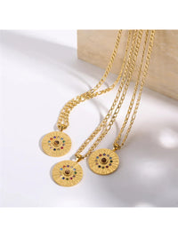 Waterproof 18K Gold Plated Stainless Steel Necklace - Zodiac Sign