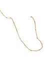 Waterproof 18K Gold Plated Stainless Steel Necklace - Beaded Ball Chain