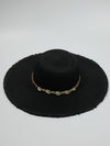 Floppy Cowrie Shell Sun Hat - Seychelles - Black